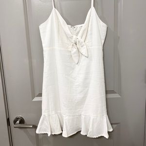 Lily Rain White Ruffle Mini Dress